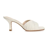Journee Signature Juliette Womens Square Open Toe Stiletto Heel Pumps