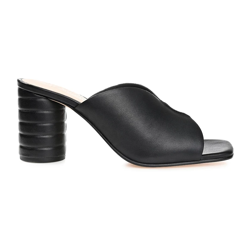Journee Signature Karah Womens Square Open Toe Block Heel Pumps