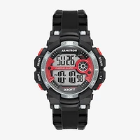Armitron Mens Chronograph Black Strap Watch 40/8486rbk