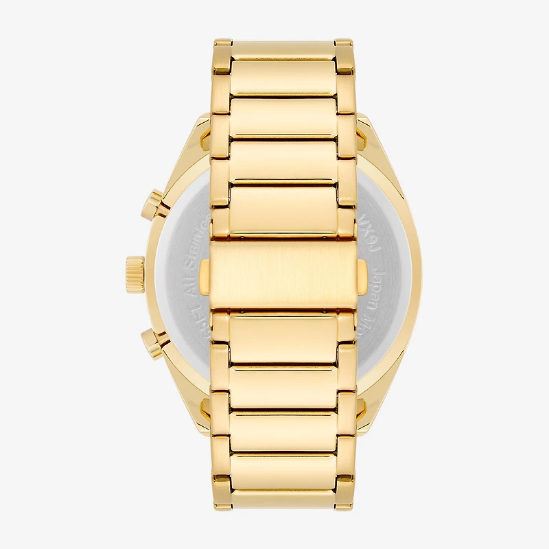 Armitron Mens Gold Tone Stainless Steel Bracelet Watch 20/5555chgp