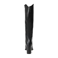 Journee Signature Womens Laila Stacked Heel Dress Boots