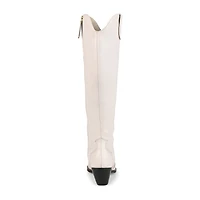 Journee Signature Womens Pryse Block Heel Dress Boots