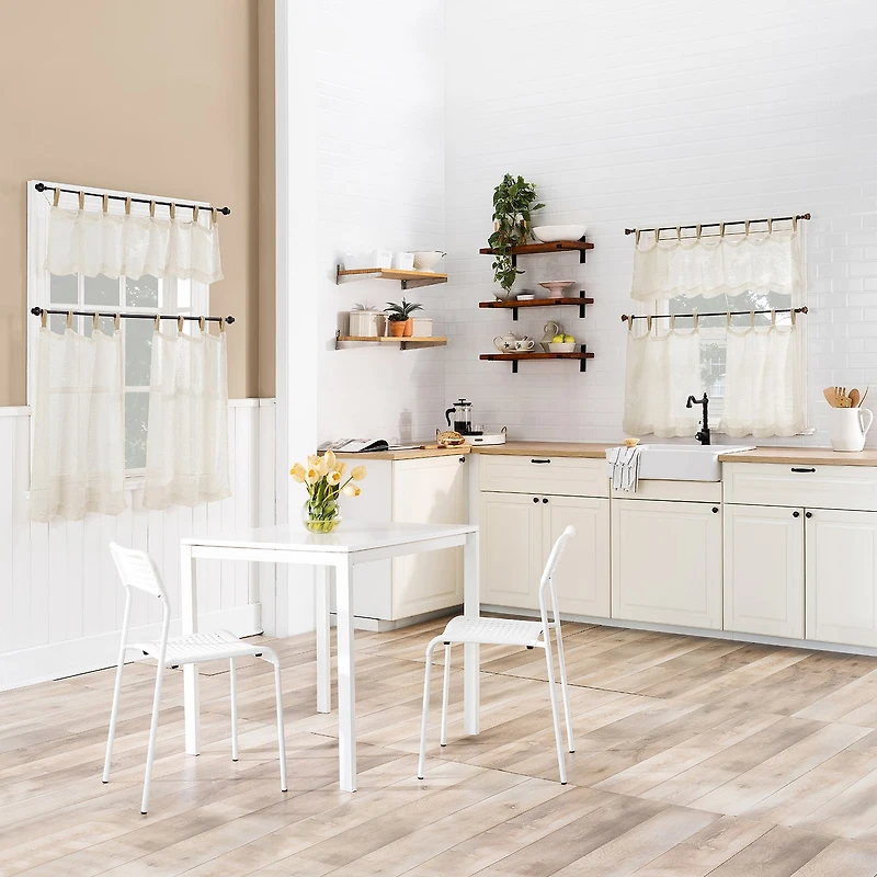 No 918 Brinley Tab Top Tailored Valance