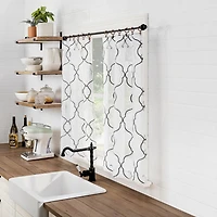 No 918 Micah 2-pc. Rod Pocket Window Tier