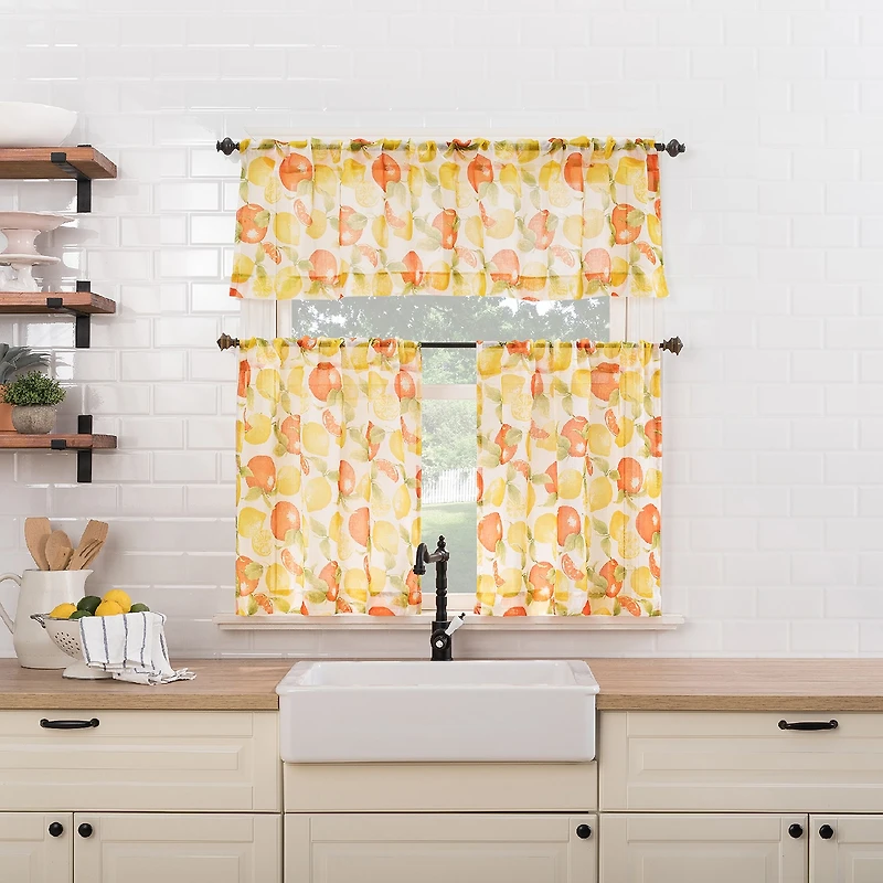 No 918 Clementine Rod Pocket Tailored Valance