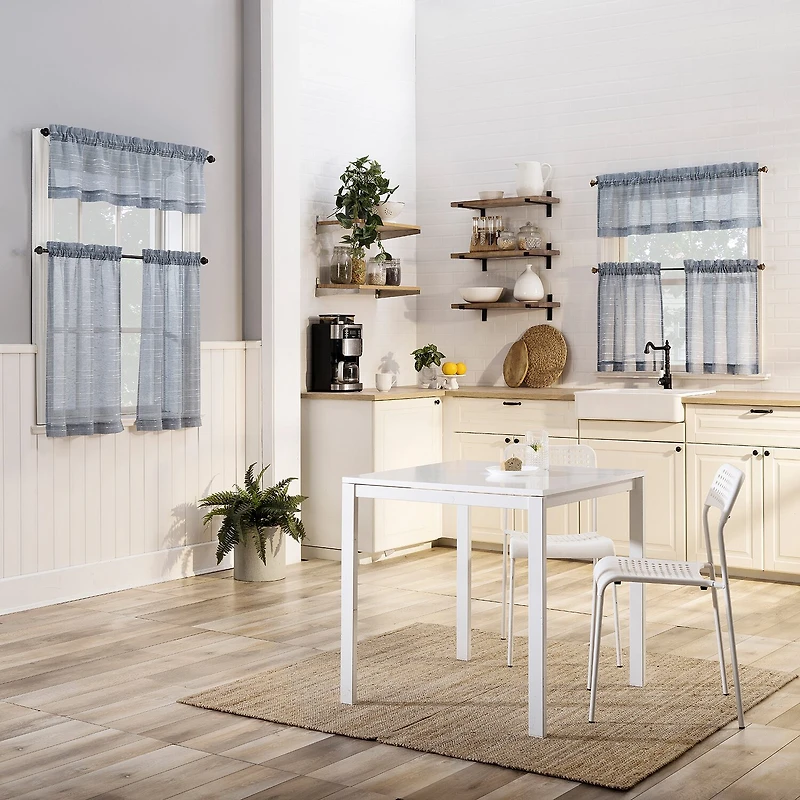 No 918 Teagan 2-pc. Rod Pocket Window Tier