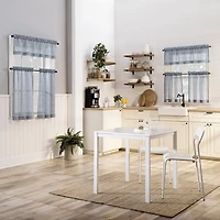No 918 Teagan 2-pc. Rod Pocket Window Tier