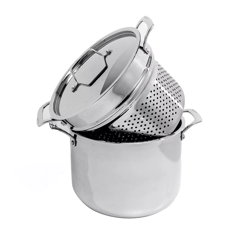 BergHOFF Pro Straight Stainless Steel Tri-Ply 13-pc. Cookware Set