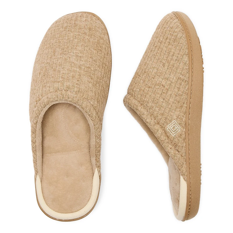 Isotoner Sweater Knit Womens Ballerina Slippers