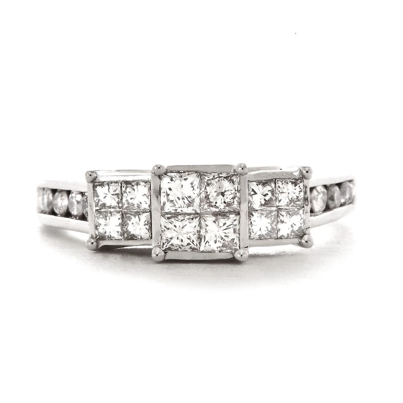 1 CT. T.W. Diamond Ring 10K White Gold