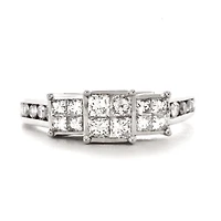 1 CT. T.W. Diamond Ring 10K White Gold
