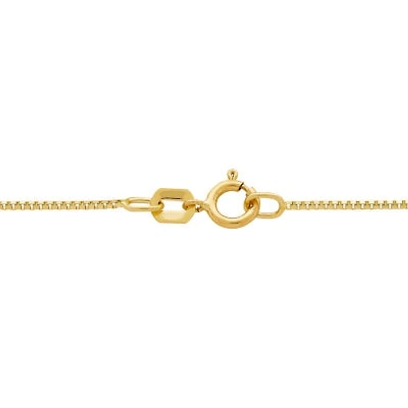 14K Gold .75mm Box Chain Necklace