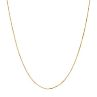 14K Gold .75mm Box Chain Necklace