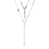 Paris 1901 By Charles Garnier Womens White Cubic Zirconia Sterling Silver 18 Inch Y Necklace