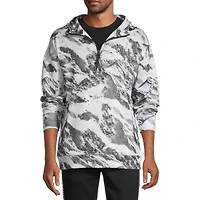 Sports Illustrated Mens Hooded Long Sleeve Quarter-Zip Pullover