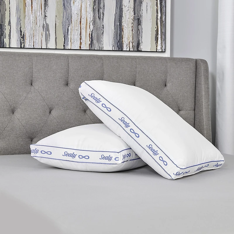 Sealy® All Night Allergen Barrier Medium Density Bed Pillow