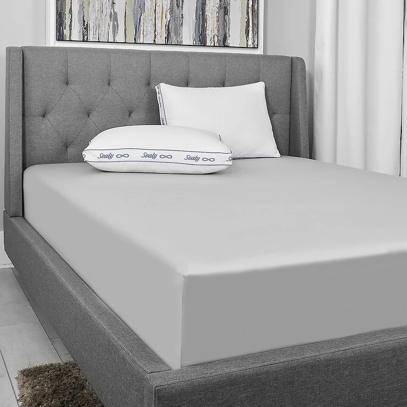 Sealy® All Night Allergen Barrier Medium Density Bed Pillow