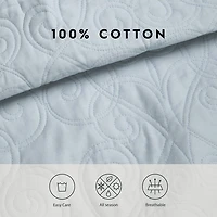 Laura Ashley Felicity Floral Reversible Quilt Set
