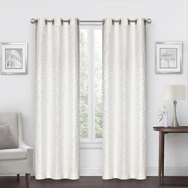 Regal Home Gilmore Grommet Top Energy Saving Light-Filtering Set of 2 Curtain Panel