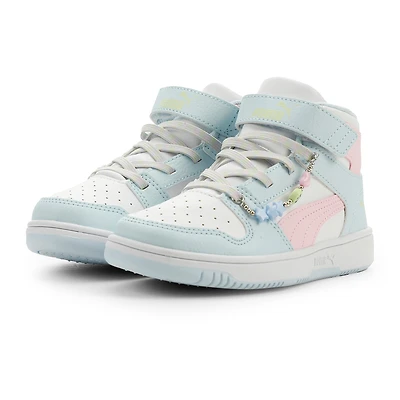 PUMA Rebound Layup Playful Little Kid Girls Basketball Shoes