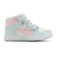 PUMA Rebound Layup Playful Little Kid Girls Basketball Shoes