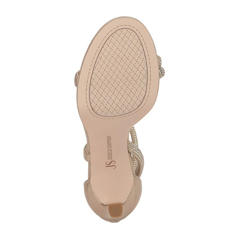 JS Jessica Simpson Womens Round Open Toe Stiletto Heel Pumps
