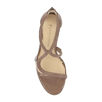 JS Jessica Simpson Womens Round Open Toe Stiletto Heel Pumps