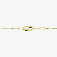 Womens Simulated Blue Aquamarine 14K Gold Over Silver 18 Inch Pendant Necklace