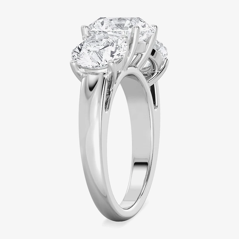 Love Lives Forever F / Si2 Womens 6 CT. T.W. Lab Grown White Diamond 14K Gold 3-Stone Engagement Ring