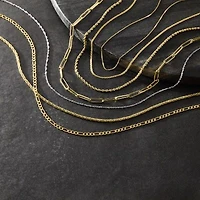 14K Gold .75mm Box Chain Necklace