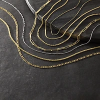 14K White Gold 18 - 24 Inch Solid Singapore Chain Necklace