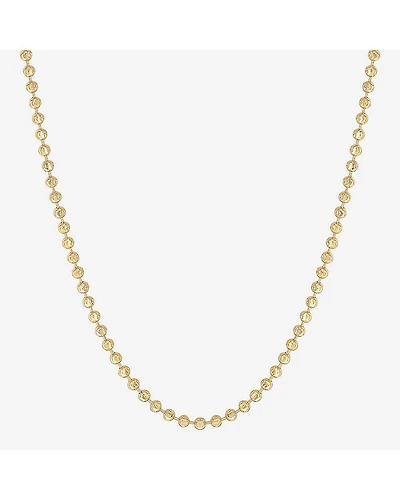 Limited Quantities! Womens 14K Gold 30 Inch Bead Chain Necklace