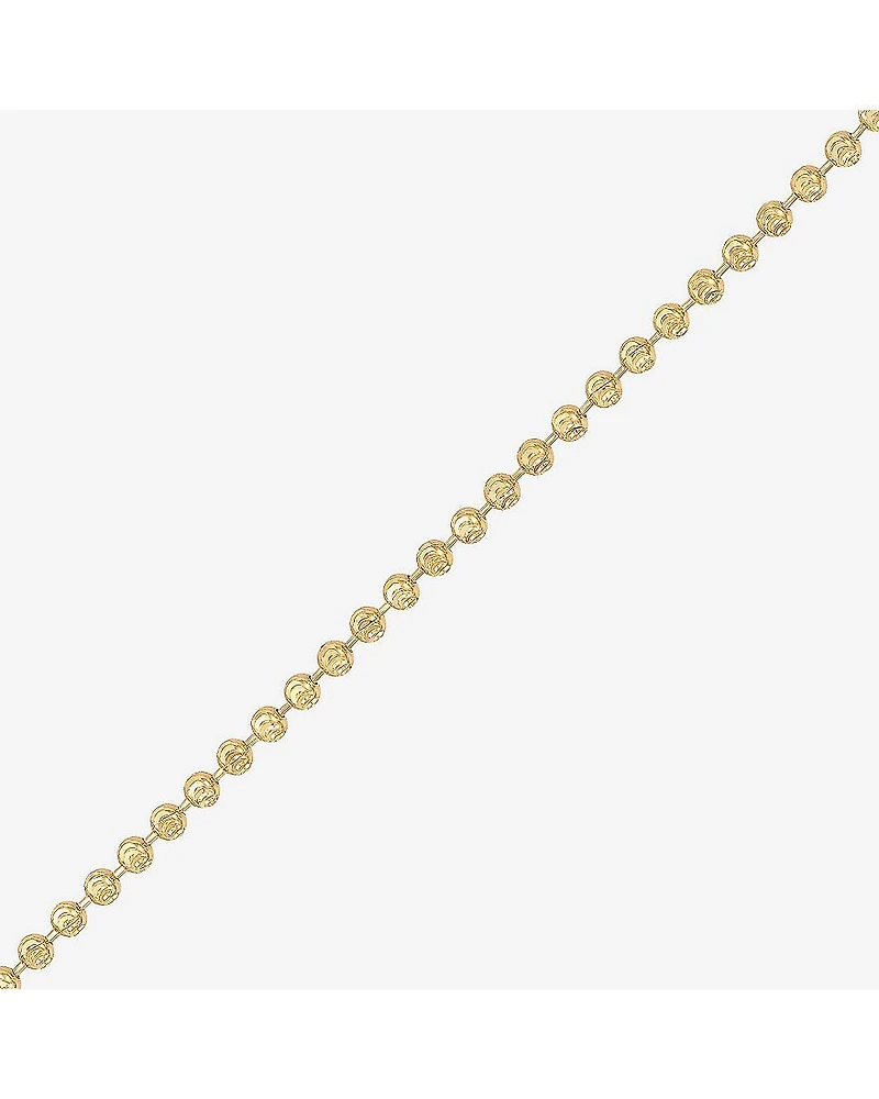 Limited Quantities! Womens 14K Gold 30 Inch Bead Chain Necklace