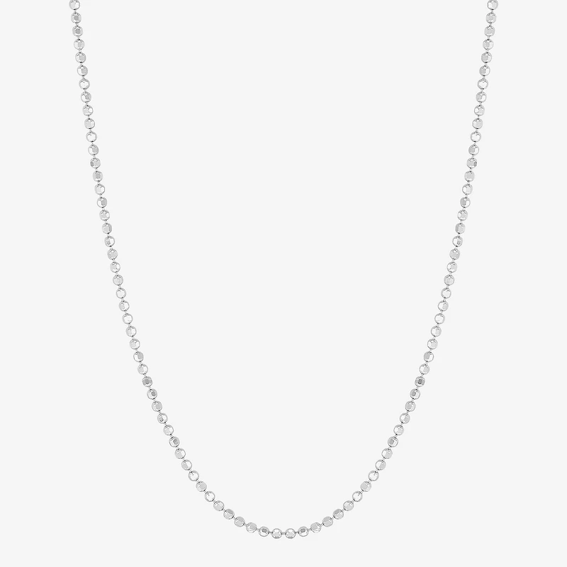 Limited Quantities! Womens 14K Gold Inch Bead Chain Necklace