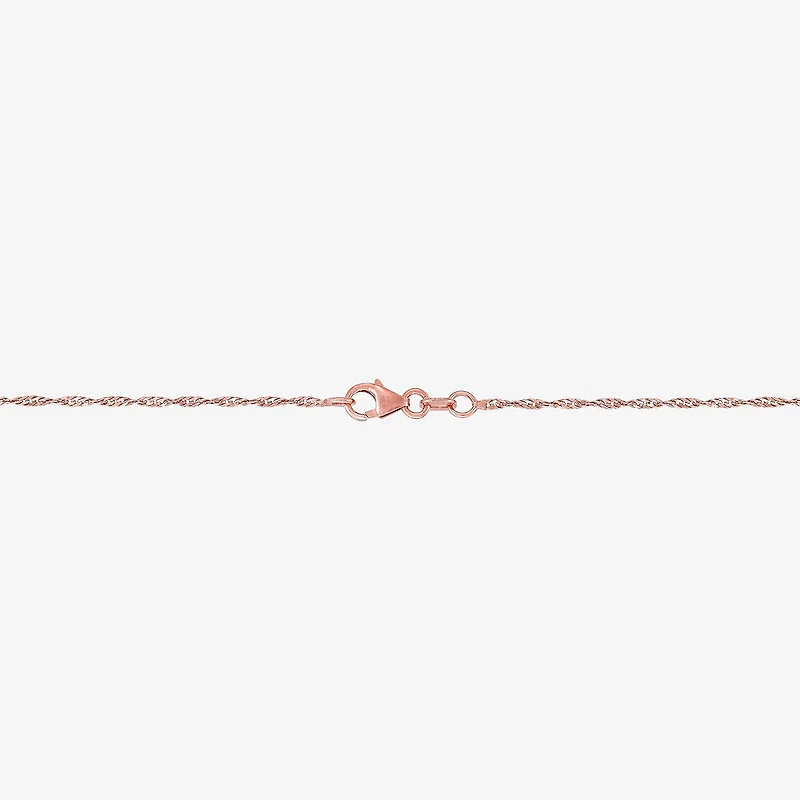 Limited Quantities! Womens 14K Gold Inch Singapore Chain Necklace