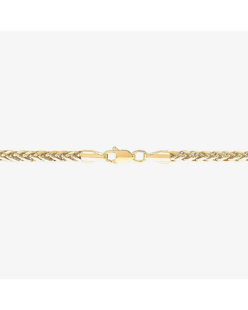Limited Quantities! Womens 14K Gold Inch Hollow Link Chain Bracelet