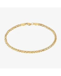 Limited Quantities! Womens 14K Gold Inch Hollow Link Chain Bracelet