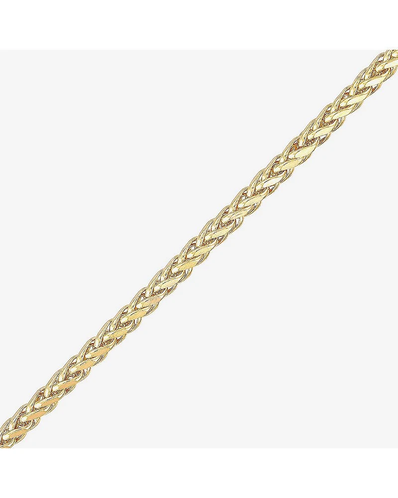 Limited Quantities! Womens 14K Gold Inch Hollow Link Chain Bracelet