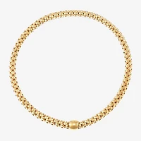 Limited Quantities! Womens 14K Gold 7.25 Inch Hollow Popcorn Chain Bracelet