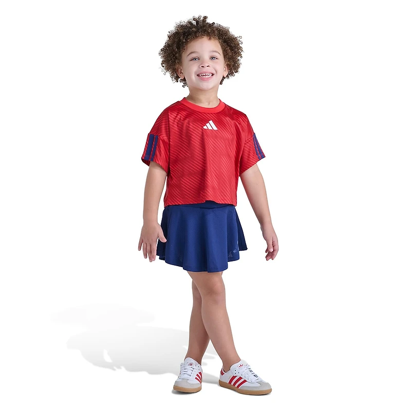 adidas Little Girls 2-pc. Skort Set