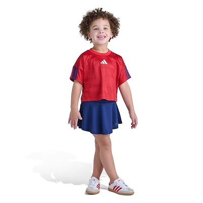 adidas Little Girls 2-pc. Skort Set