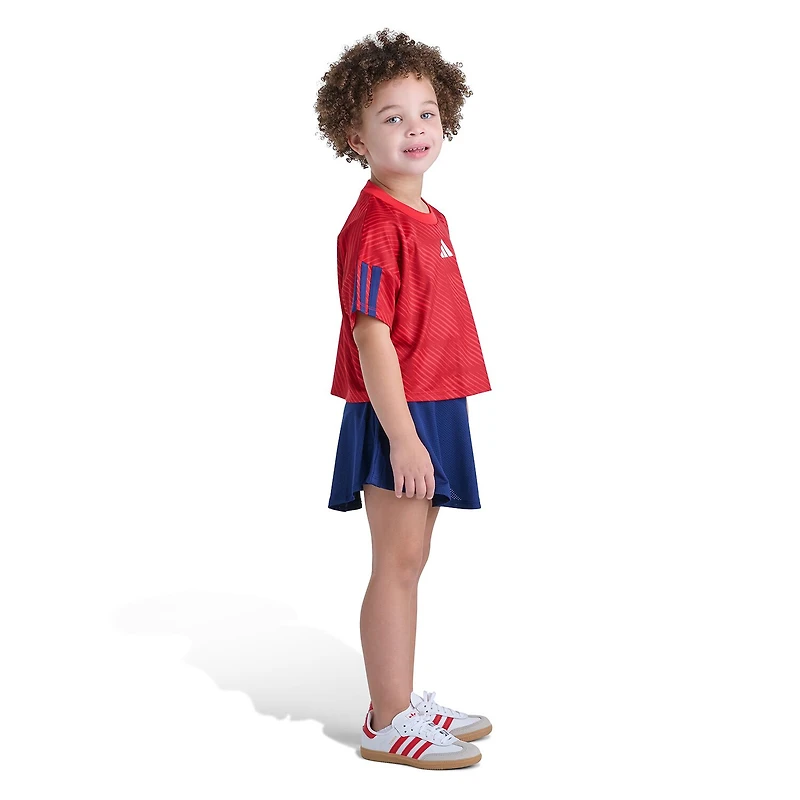 adidas Little Girls 2-pc. Skort Set