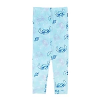 Disney Collection Girls Lilo & Stitch Crew Neck Short Sleeve 4-pc. Pajama Set