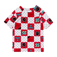 Disney Collection Toddler Boys Cars Crew Neck Short Sleeve 4-pc. Pajama Set