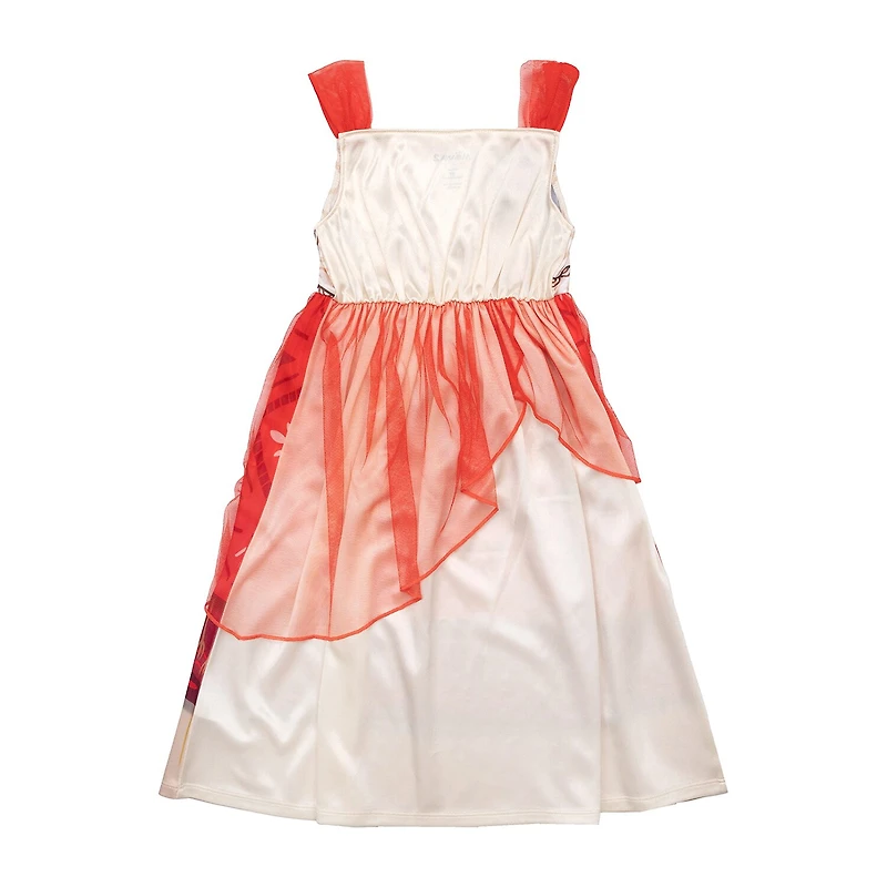 Disney Collection Toddler Girls Princess Moana Satin Straight Neck Sleeveless Nightgown