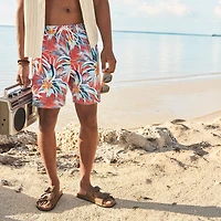 Arizona Mens 6 1/2" Patchwork Swim Trunks