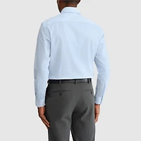 Van Heusen Everyday Defense Stain Shield Mens Regular Fit Stretch Fabric Wrinkle Free Long Sleeve Dress Shirt