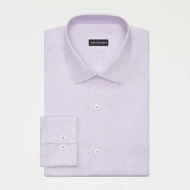 Van Heusen Ultra Flex Mens Regular Fit Stretch Fabric Wrinkle Free Long Sleeve Dress Shirt