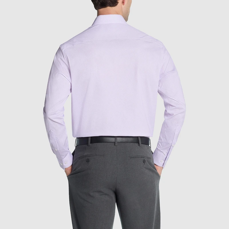 Van Heusen Ultra Flex Mens Regular Fit Stretch Fabric Wrinkle Free Long Sleeve Dress Shirt