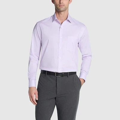 Van Heusen Ultra Flex Mens Regular Fit Stretch Fabric Wrinkle Free Long Sleeve Dress Shirt